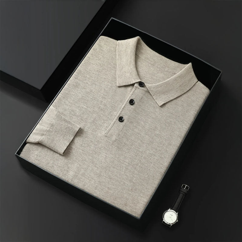 Damon -  Merino Full Sleeve Polo