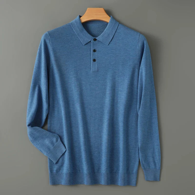 Damon -  Merino Full Sleeve Polo