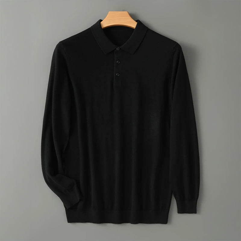Damon -  Merino Full Sleeve Polo