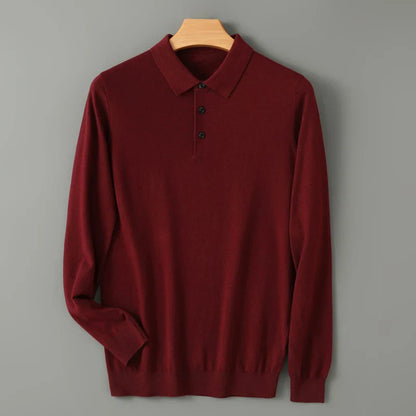 Damon -  Merino Full Sleeve Polo